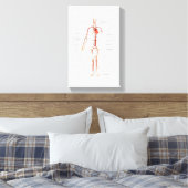 Canvas Menselijk bloedsomloop van slagaders (Insitu (Slaapkamer))
