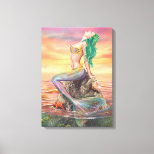Canvas Mermaid Afdruk