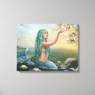 Canvas " Mermaid Ariel " Afdruk