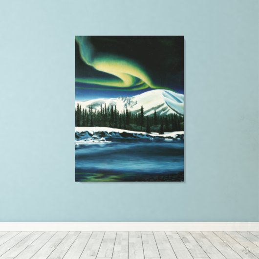 Canvas met Canvas met landschapsschilderingen (Insitu (Houten vloer))