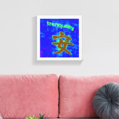 canvas met chinese tranquiliteit afdruk (Insitu (Woonkamer))