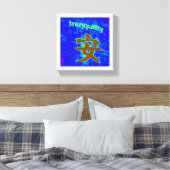 canvas met chinese tranquiliteit afdruk (Insitu (Slaapkamer))