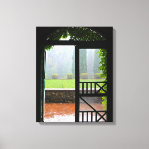 Canvas met eerste regen, ijsheek en riem afdruk