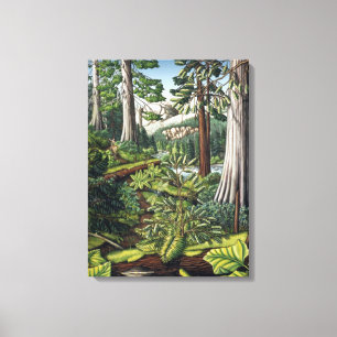 Canvas met landschapsschilderingen afdruk
