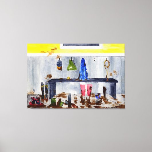 canvas met modderruimte (Voorkant)