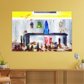 canvas met modderruimte afdruk (Insitu (Woonkamer))