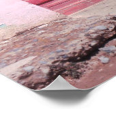 Canvas met rode deuren poster (Hoek)