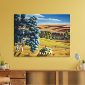 Canvas met schilderingen in het Canadese landschap (Insitu (Woonkamer))