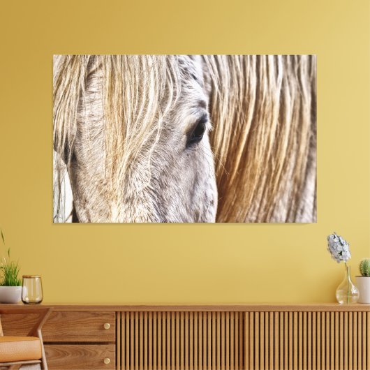 canvas met tint rond paard (Insitu (Woonkamer))