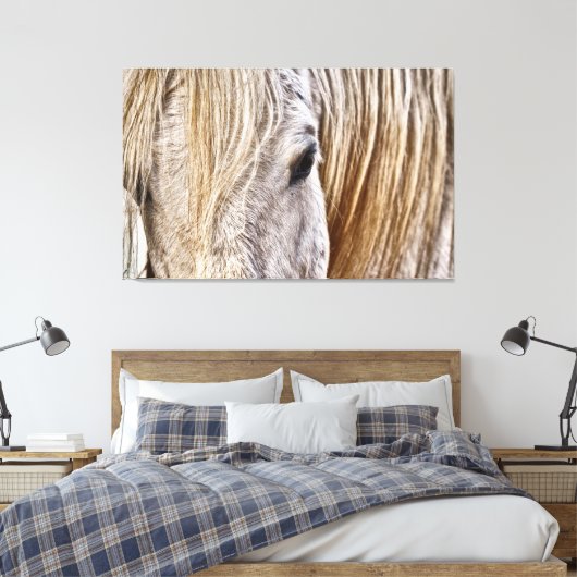 canvas met tint rond paard (Insitu (Slaapkamer))