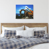 Canvas met Uitzicht-omhulling Afdruk (Insitu (Slaapkamer))