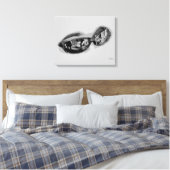 Canvas met wolhoeden (zonnebrillen) afdruk (Insitu (Slaapkamer))