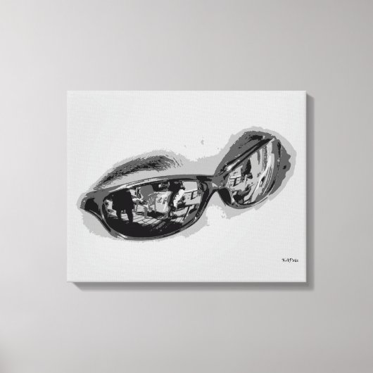 Canvas met wolhoeden (zonnebrillen) afdruk (Voorkant)