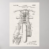 Canvas | Motorrijwielen Patent Poster (Voorkant)