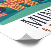 Canvas München Duitsland Poster (Hoek)