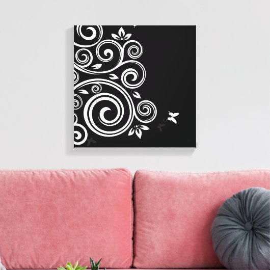 Canvas Muur Art-Art Deco werveling (Insitu (Woonkamer))