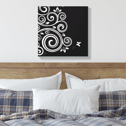 Canvas Muur Art-Art Deco werveling (Insitu (Slaapkamer))