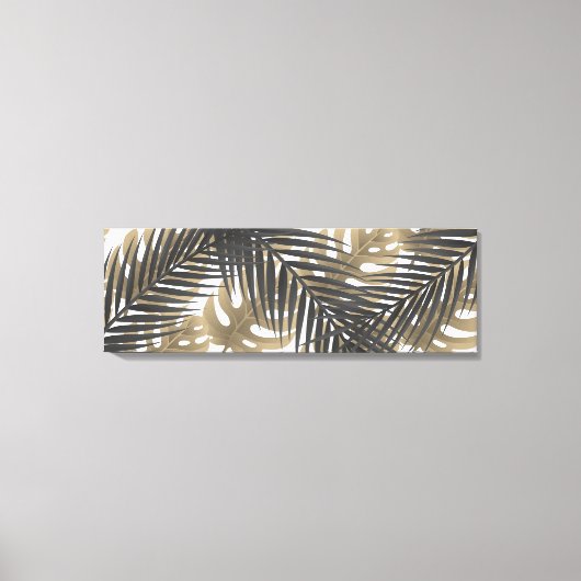 Canvas Muur Art-tropische bladeren (Voorkant)