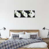 Canvas Muur Art-witte orchideeën Afdruk (Insitu (Slaapkamer))