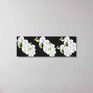 Canvas Muur Art-witte orchideeën Afdruk