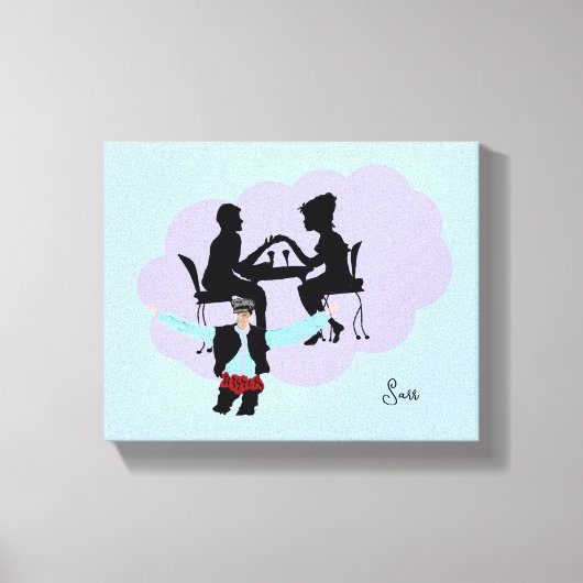 Canvas: Night Life Canvas Afdruk (Voorkant)