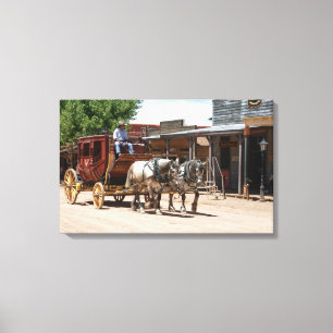 Canvas omslag: Stagecoach Ride #2 Afdruk