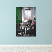 Canvas oude Steam Train Le Mastrou (Insitu (Houten vloer))