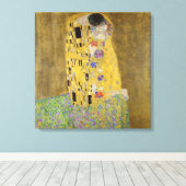 CANVAS PANEL : GUSTAV KLIMT : DE KISS AFDRUK (Insitu (Houten vloer))
