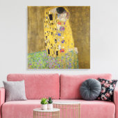 CANVAS PANEL : GUSTAV KLIMT : DE KISS AFDRUK (Insitu (Woonkamer))