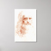 CANVAS PANEL : LEONARDO DA VINCI : SELF PORTRAT (Voorkant)