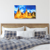 Canvas Peles castle Sinaia (Insitu (Slaapkamer))