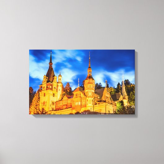 Canvas Peles castle Sinaia (Voorkant)