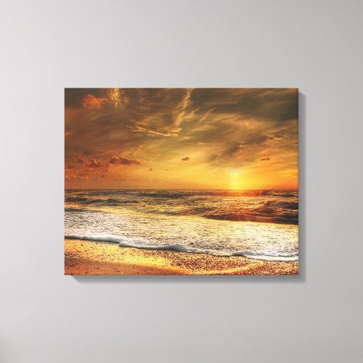 Canvas prin voor de fotografie van het strand Ocea Afdruk (Voorkant)
