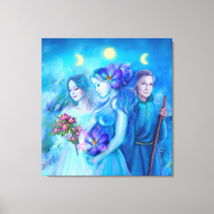 Canvas Print 3 godin van het lot