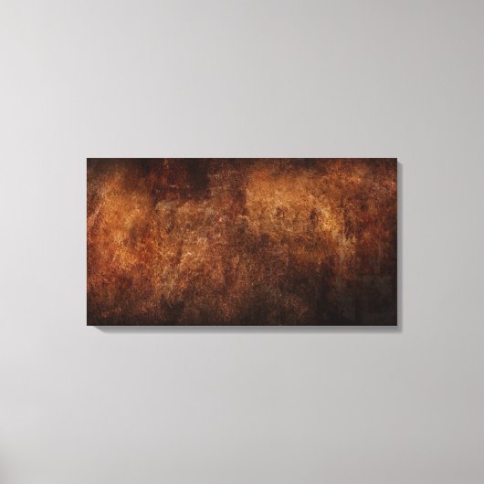 Canvas print - Abstract getextureerd roust bruin b (Voorkant)