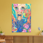 Canvas Print "Aquatic Mermaid" (Insitu (Woonkamer))