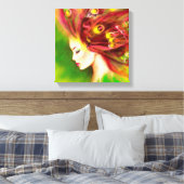 Canvas print Beauful Spring-vlinder (Insitu (Slaapkamer))