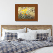Canvas Print - California poppy (Insitu (Slaapkamer))