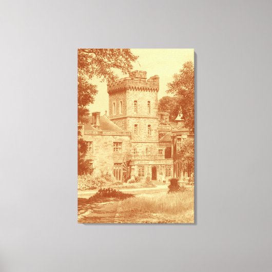 Canvas Print - 'Capernwray Hall' (Custard/Cinn.) (Voorkant)