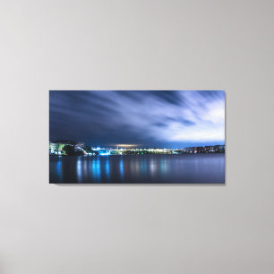 Canvas Print - Cityscape op zonsopgang