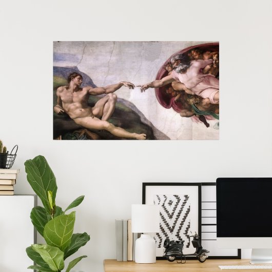 Canvas Print - Creatie van Adam (Thuiskantoor)