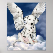 Canvas print Dalmatiaanse puppy angel schilderij (Voorkant)