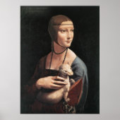 Canvas Print - Dame met een Ermine (Voorkant)