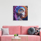 Canvas Print (Exotic Beauty) (Insitu (Woonkamer))