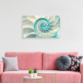 Canvas Print-Fibonacci-reeks in Natuur Zee Life (Insitu (Woonkamer))