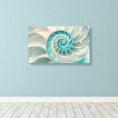 Canvas Print-Fibonacci-reeks in Natuur Zee Life Afdruk (Insitu (Houten vloer))