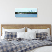 Canvas Print: Lake Harriet & Minneapolis Skyline_ (Insitu (Slaapkamer))