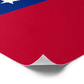 Canvas Print met vlag van Georgia, VS (Hoek)