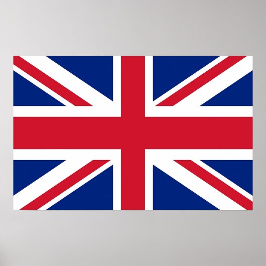 Canvas Print met vlag van het Verenigd Koninkrijk (Voorkant)