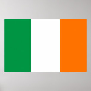 Canvas Print met vlag van Ierland